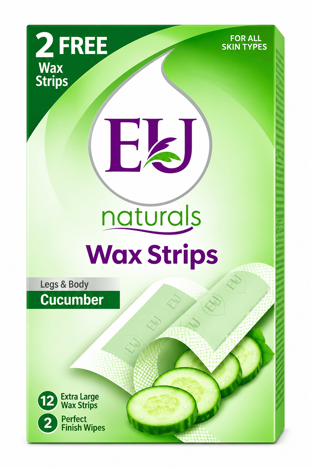 Eu Body Wax Strips Cucumber 12 Pcs