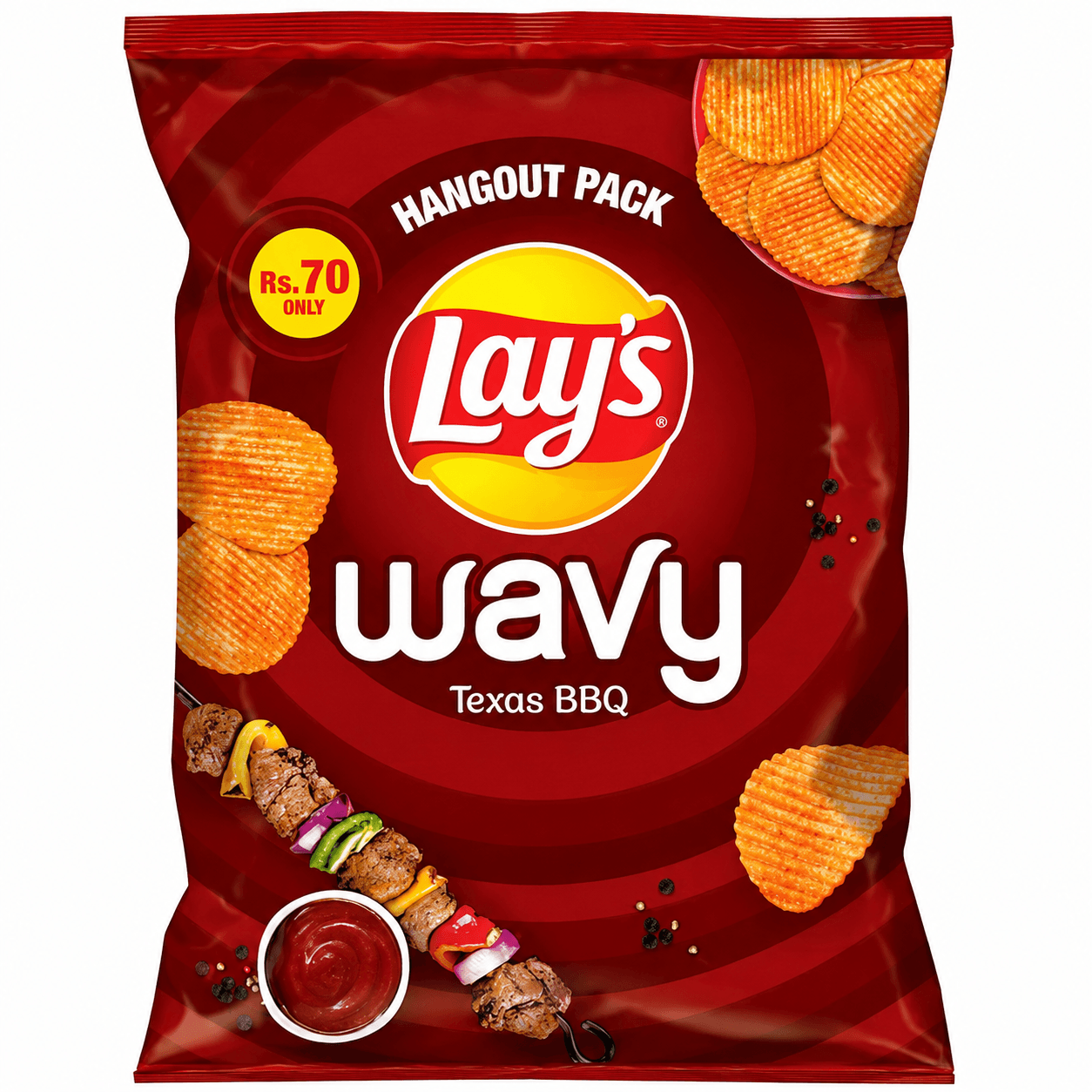 LAY'S WAVY TEXAS BBQ 45G RS 70